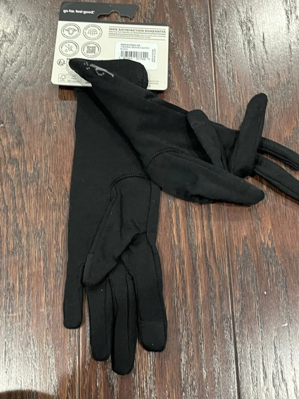 Smartwool Thermal Merino Gloves Size XS Black Knit Touchscreen NEW